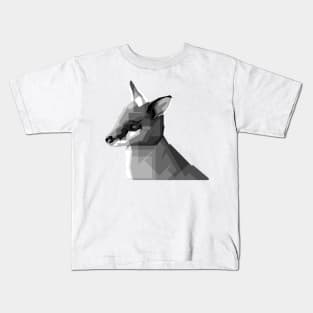 kangoroo child grayscale Kids T-Shirt